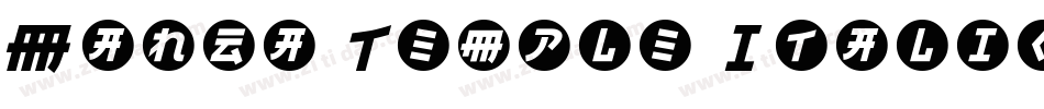 Manga Temple Italic字体转换